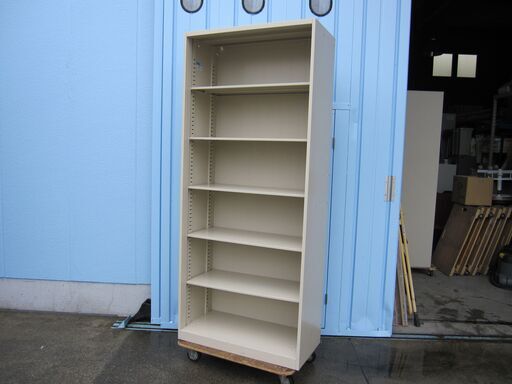 特価！　オープン書庫　900ｘ450ｘ2100　クロガネ製　ニューグレー