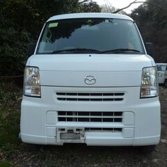 (ID4107)軽バン専門店在庫100台　２５万円　マツダ　スクラムバン　車検２年付　平成２５年式　諸経費込３００,０００円の画像