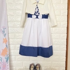 入学式　120cm　結婚式　お出かけ　ドレス　ワンピース　フォーマル