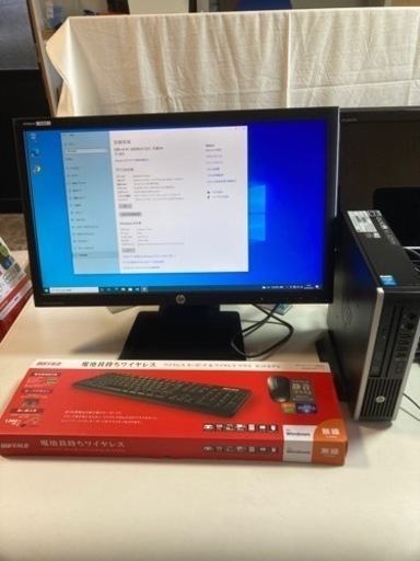 高性能 お買い得パソコン 23インチモニター付き 高速 省スペース HP Compaq 8300 USDT ★ Core i7-3770/新品SSD500GB/メモリ16GB/Win 10/Office2019Pro