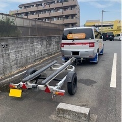 値下げ！アルミ軽トレーラー　車検令和5年6月まであり　おまけ付き！の画像
