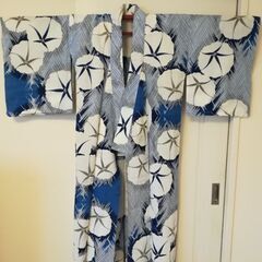 朝顔柄の浴衣　未着用