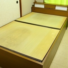 決まりました¥0収納付き畳ベッド差し上げます。配送組み立てご相談...