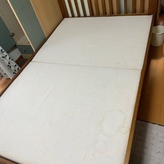 【受け渡し予定者決定】無印良品のセミダブルベッド