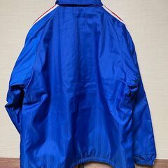 adidas/PaddedJacket/blue/SizeM アディダス/中綿ジャケット/ブルー/Mサイズ 裾、袖口に目立たない汚れあります。 身幅６２着丈７０裄丈８７の画像