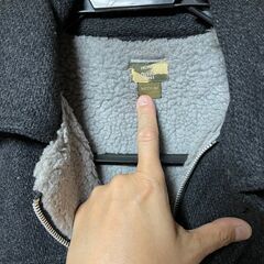 fresh jive boa jacket black sizeM　フレッシュジャイブ　ボアジャケット　黒　サイズMの画像