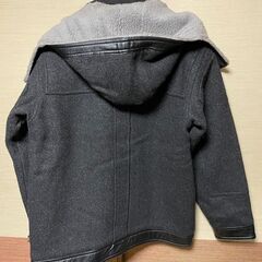 fresh jive boa jacket black sizeM　フレッシュジャイブ　ボアジャケット　黒　サイズMの画像