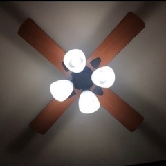 シーリングファン　LEDライトの画像