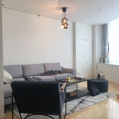 モダンワークス/ライトグレー/4人掛け/