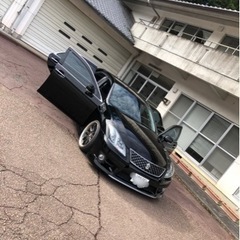 トヨタ★GRS200系後期クラウンアスリート2.5ナビパッケージ★人気の202ブラック♪フルタップ車高調ハーフスポイラー19インチワークホイールの画像