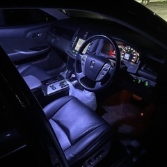 トヨタ★GRS200系後期クラウンアスリート2.5ナビパッケージ★人気の202ブラック♪フルタップ車高調ハーフスポイラー19インチワークホイールの画像
