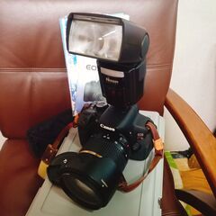 Canon EOS Kiss X6i TAMRON A09レンズ ストロボ 防湿ケース SDカード 付属品多数セットの画像