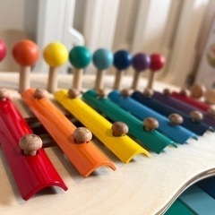 木琴・鉄琴・ピアノ型の鉄琴　楽器おもちゃ　知育玩具の画像