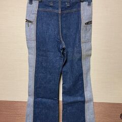 Lee 70's vintage reversible flared denim pants W34inch リー　７０’s ヴィンテージリバーシブルフレアデニムパンツ W34インチ 胴囲86.5cm　股下７５cm 裾周り５４cmの画像
