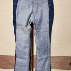 Lee 70's vintage reversible flared denim pants W34inch リー　７０’s ヴィンテージリバーシブルフレアデニムパンツ W34インチ 胴囲86.5cm　股下７５cm 裾周り５４cmの画像