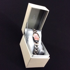 SEIKO セイコー LUKIA ルキア ピンクレディースクォーツ ソーラー腕時計 2010年製造 V111 0AP0の画像
