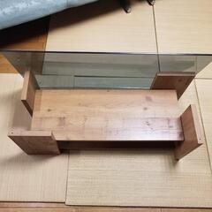 ガラス天板 収納 センターテーブル 横幅100cm【Blocks／ブロックス】

の画像