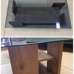 ガラス天板 収納 センターテーブル 横幅100cm【Blocks／ブロックス】

の画像