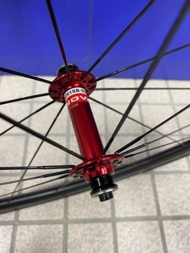 ノンブランド　シマノフリー 11s対応 チューブラー カーボンホイールセット美品