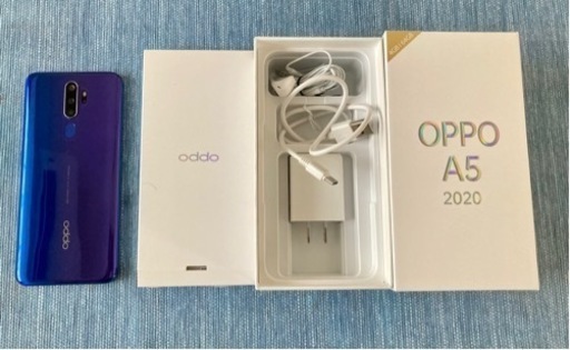 OPPO A5 2020 ブルー　青　傷なし