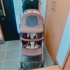 くまのプーさん　1ヶ月からのA型ベビーカー　軽量　両対面式　ディズニーの画像