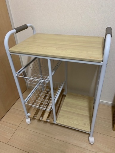 山善 キッチンワゴン