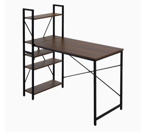 新品5段ラック付きデスク