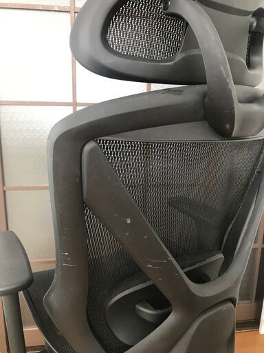 Reclining work chair, black -  リクライニング黒いワークチェア