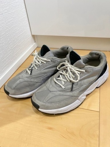 【FILA× UNITED ARROWスニーカー 27.5cm】 グレー スエード生地