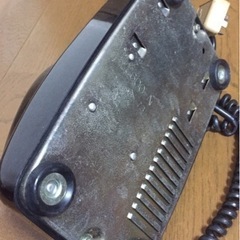 【値下げ】レトロ黒電話機 コンセント付きの画像