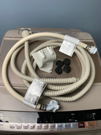 札幌市内配送無料 美品 17年製 HITACHI 日立 ビートウォッシュ 10kg 全自動洗濯機 BW-V100B