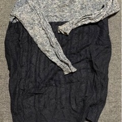 AZUL ニット切り替えワンピース Sサイズの画像