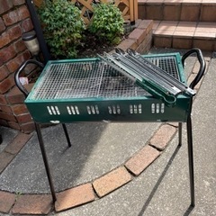 キャプテンスタッグ　バーベキューセット　BBQ　コンロ　木炭　火起こし壺　火消し壺　トング　木炭ばさみ　火起こしマッチ　新品販売希望価格9,719円→5,830円の画像