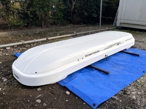 PIAA TERZO ルーフボックス ローライダー ルーフキャリアBOX テルッツオ 鍵付き 引取り希望 クリア剥がれ 塗装用等 LOWLYDER FLEX SLIM