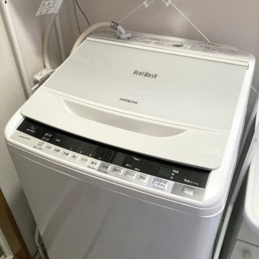 日立ビートウォッシュ8kg2016年製洗濯機BW-V80A