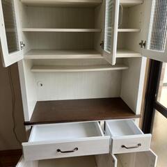 カントリー家具、カップボード、キャビネット、（上の部分） カントリー カップボード キャビネット