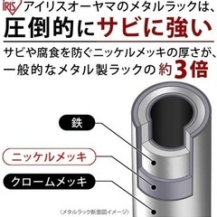 アイリスオーヤマ☆メタルラック980円の画像