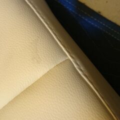 Bソファベッド【コンフォルト／PVCホワイト色】ソファ 2人掛け ソファベッド  訳あり B品 アウトレット品の画像