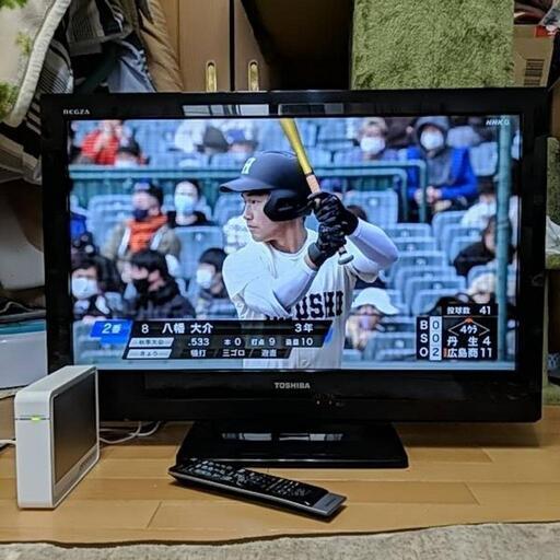 東芝REGZA 32型液晶テレビ  外付けハードディスク500GBセット！
