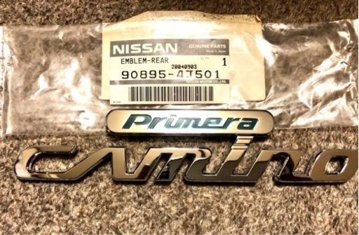 奇跡の未使用品！　絶版品！　日産プリメーラカミノ　エンブレム