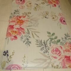 マルチ キッチンマット 花柄 （新品）の画像