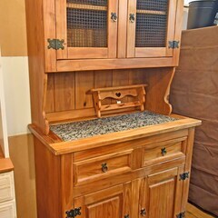 【✨5年程前に20万程で購入✨】【美品✨】天然木　食器棚 ✨5年程前に20万程で購入✨】【美品✨】天然木食器棚
