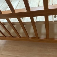 シャルム　ベビーベッド　収納棚付きの画像