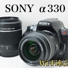 初心者向け○純正Wズームレンズキット○Wi-Fi転送○ソニー α330 1