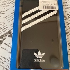 アディダス iPhone X用スマホケース 手帳型