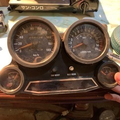 GPZ900R純正メーター2個セット　メーターワイヤー付き