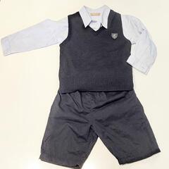 男の子90センチCOMME CA ISMベストワイシャツズボンセット