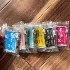 お取引中【未使用】エプソン用インクカートリッジ6色(互換)