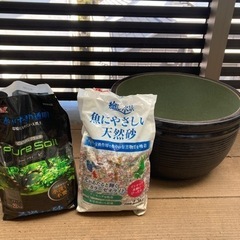 睡蓮鉢と砂利のセットで