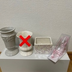 プリザーブドフラワー　花器　3点